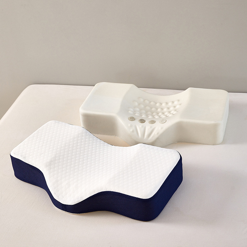 Memory Foam Orthopedic Pillow Neck Pain - 凹型整形外科マッサージ枕、頸椎用ソフト低反発メモリーフォーム枕、快適なベッド枕、首の痛み緩和用