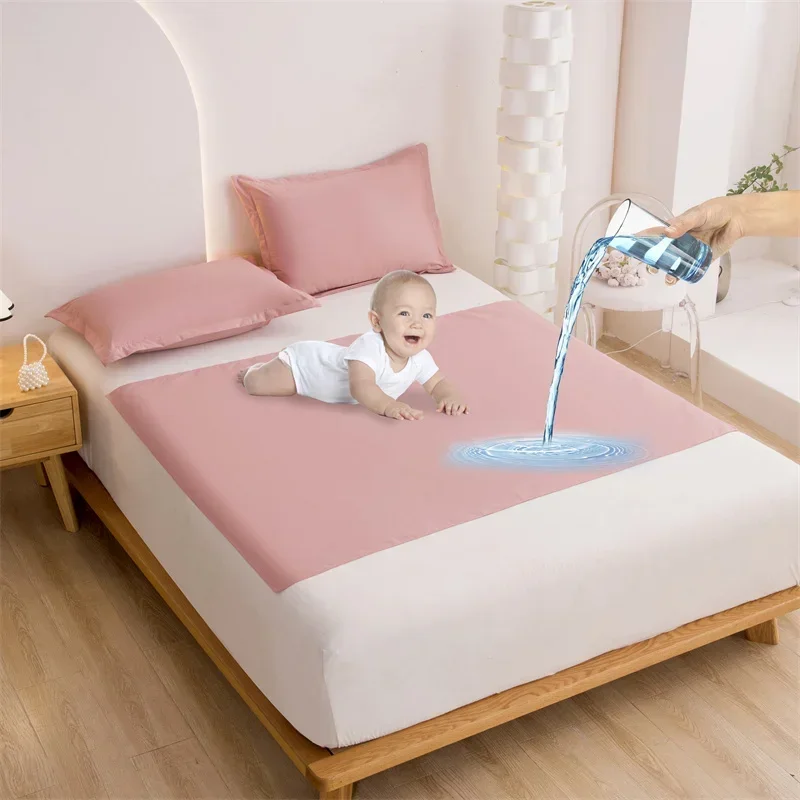 Waterproof Mattress Protector Breathable - 防水布 洗えるおむつマット 赤ちゃんや高齢者用 おむつ替えパッド ベッドプロテクター 寝具