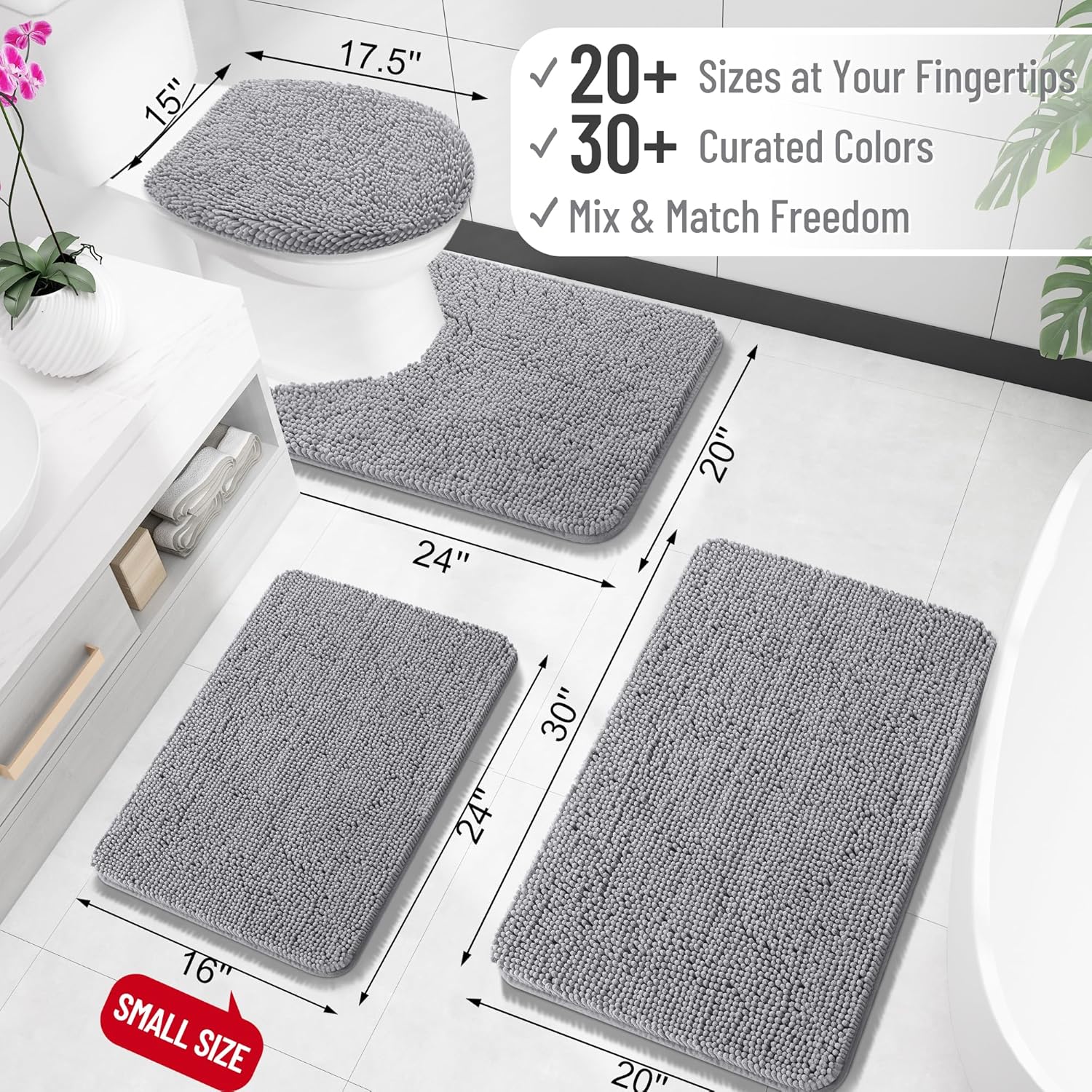 バスルームラグ ソフト吸収性シェニールバスラグ ラバーバッキ - Quick Dry Diatomite Bath Mat のレビューと価格