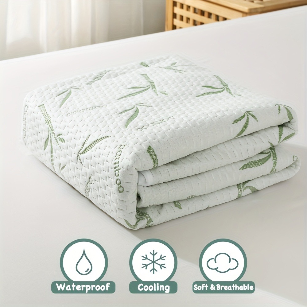 防水竹繊維マットレスカバー 肌に優しい通気性マットレスプロテ - Waterproof Mattress Protector Breathable のレビューと価格