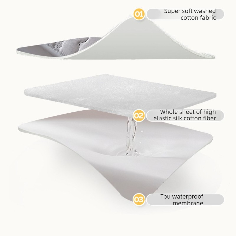 超音波キルティング加工クイーンサイズフィットシーツ防水キング - Waterproof Mattress Protector Breathable のレビューと価格