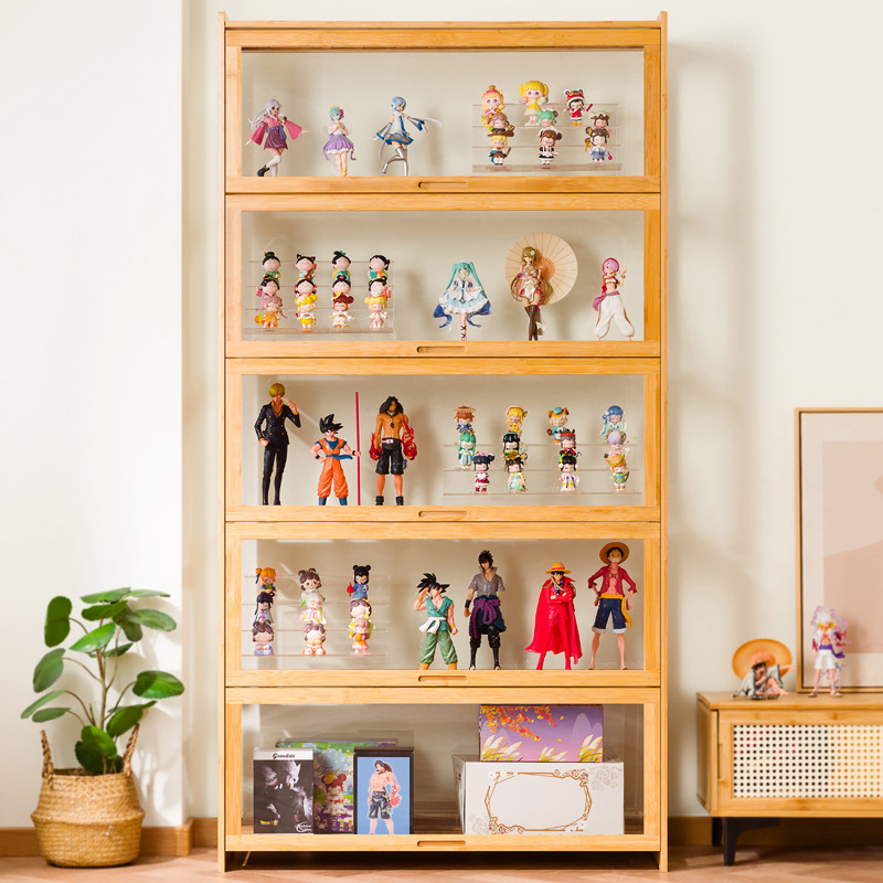 大型アクリル透明フィギュアディスプレイキャビネット、模型玩具 - Storage & Organization のレビューと価格