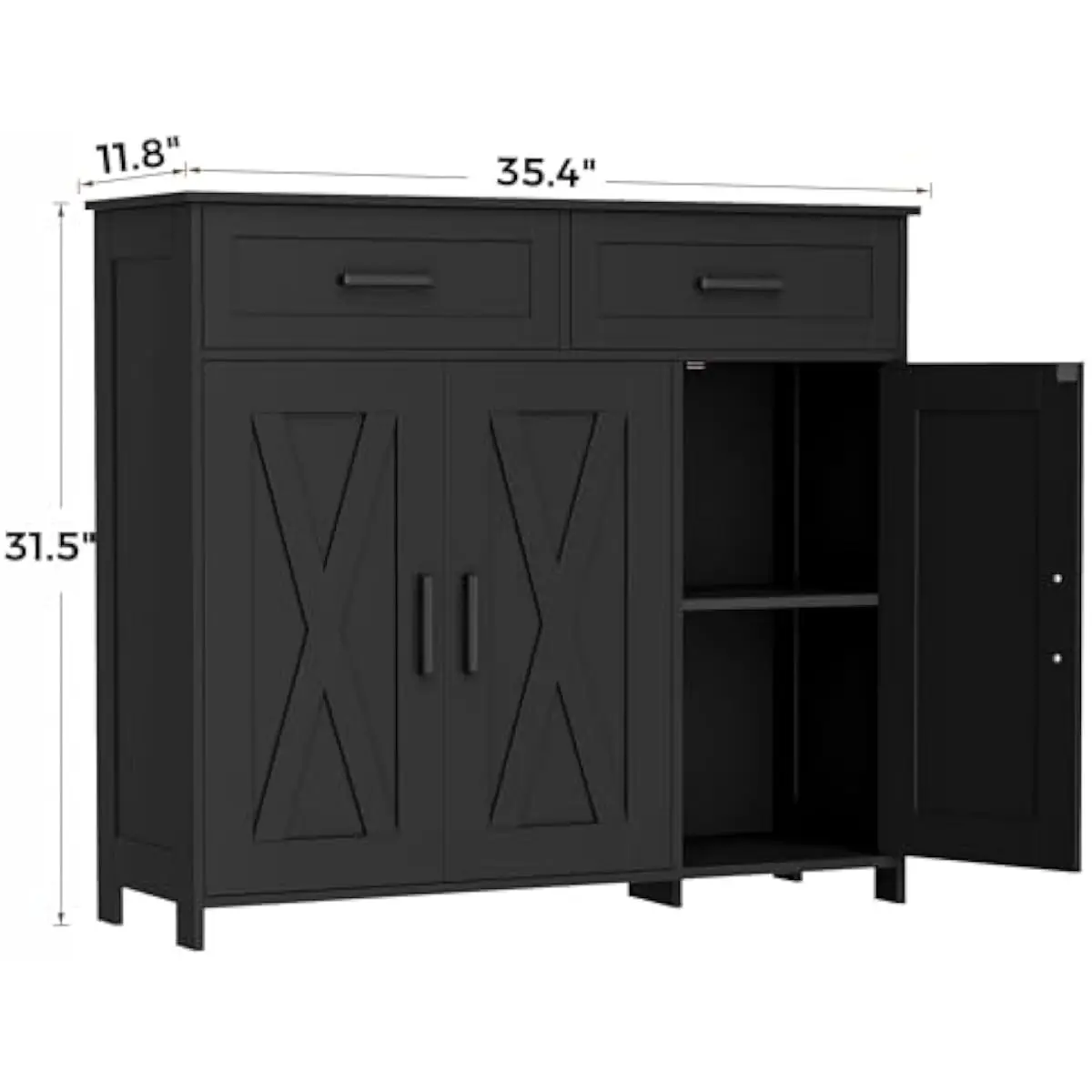 引き出し付きコーヒーバー収納キャビネット、キッチンビュッフェ - Storage & Organization のレビューと価格
