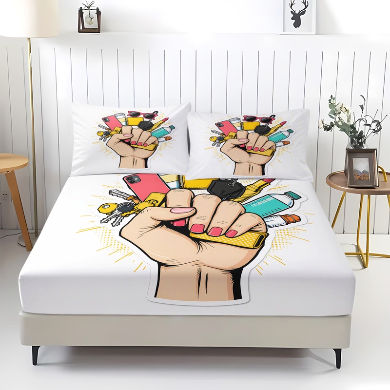 都会的な暮らしに欠かせないフィットシーツセット、心地よいハン - Fitted Bed Sheets Deep Pocket のレビューと価格