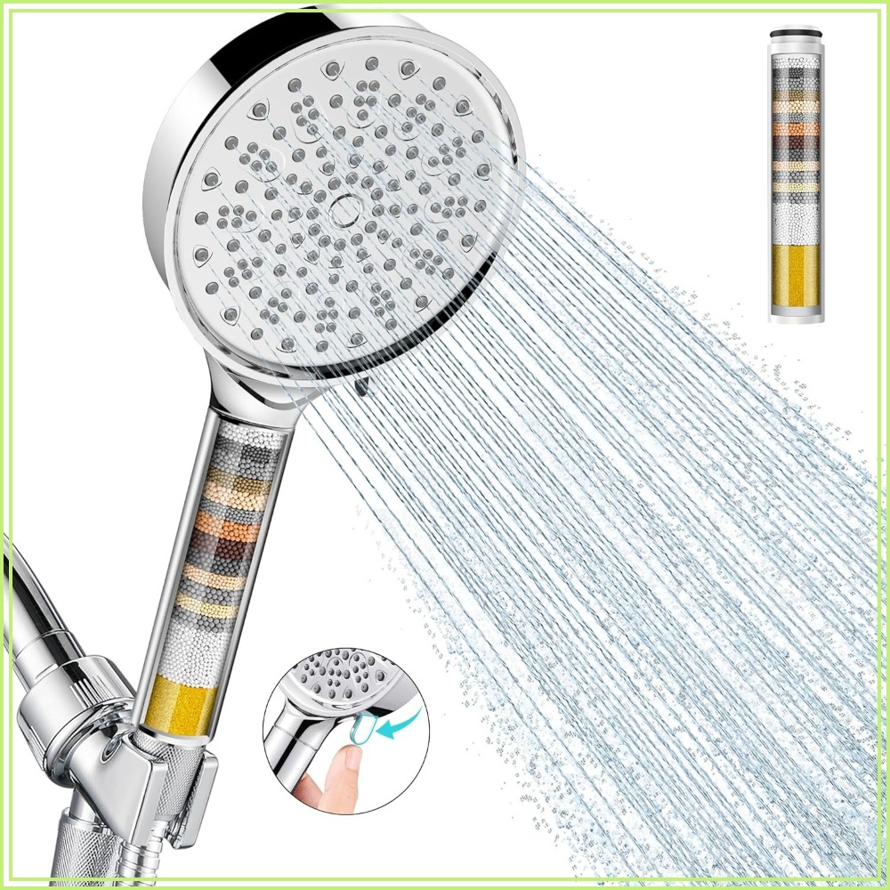 ハンドヘルド付きろ過シャワーヘッド、高圧6段階スプレーモード - High Pressure Shower Head Handheld のレビューと価格