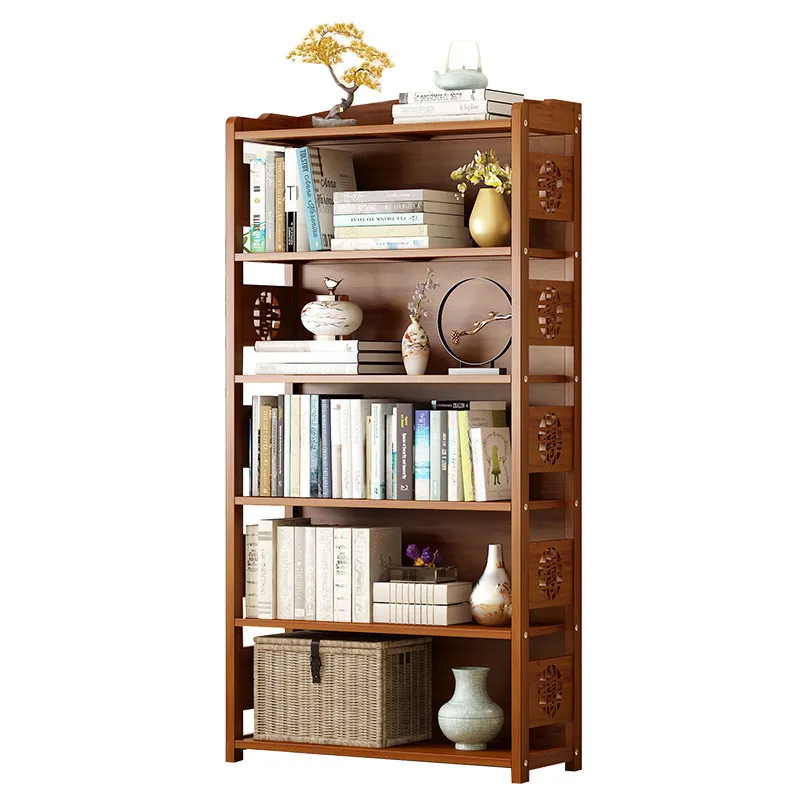 無垢材の本棚 シンプルな収納ラック 寝室 リビングルーム 学 - Storage & Organization のレビューと価格