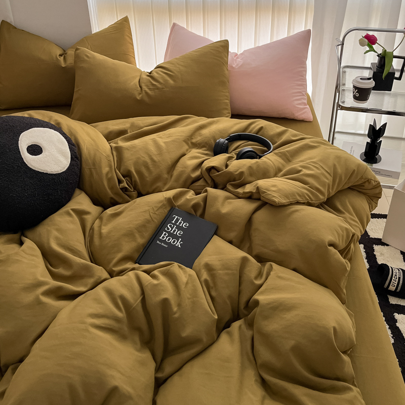 ジッパー付きの居心地の良い寝具セット、2つの枕カバー、無地、 - Duvet Cover Sets With Zipper のレビューと価格