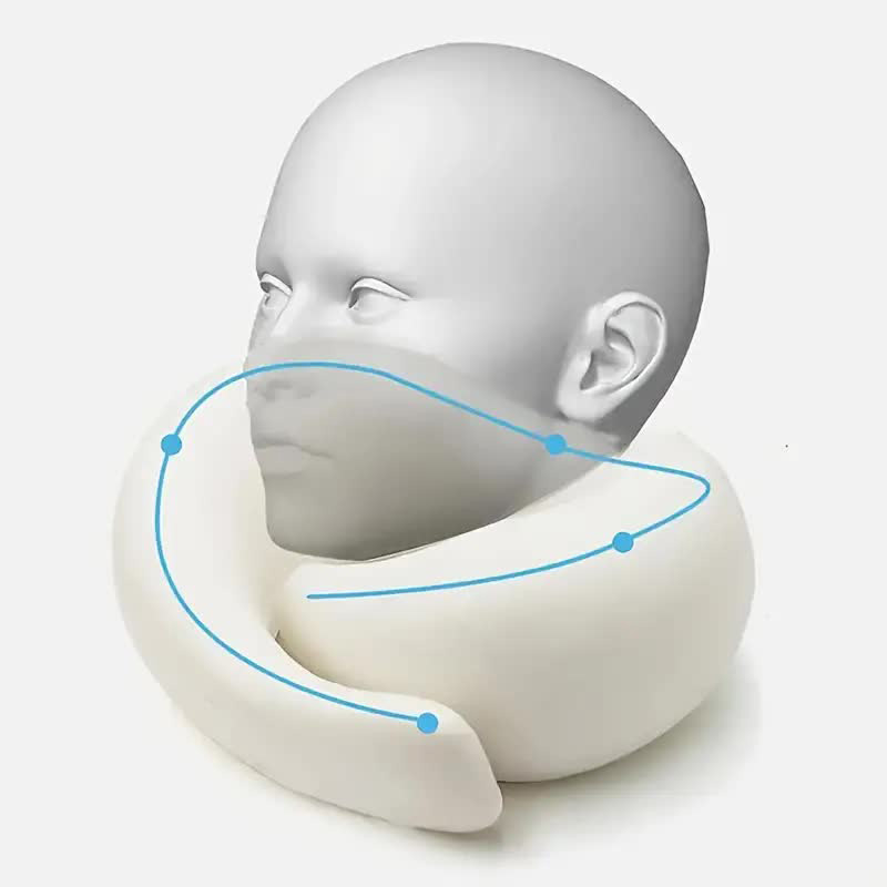旅行ネックピローメモリーフォーム U 字型枕カタツムリスタイ - Anti Snore Contour Pillow のレビューと価格