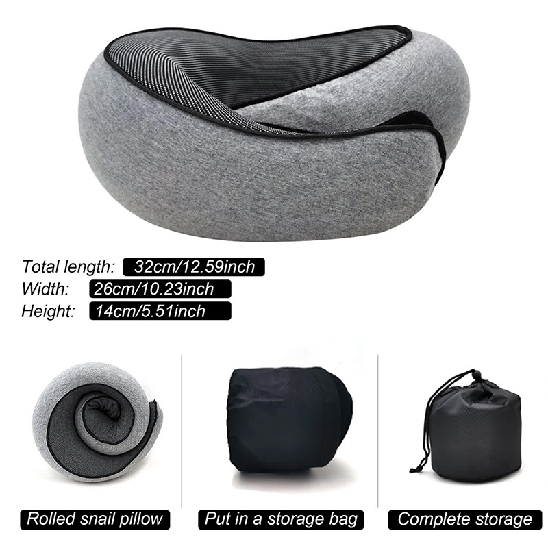 旅行ネックピローメモリーフォーム U 字型枕カタツムリスタイ - Anti Snore Contour Pillow のレビューと価格