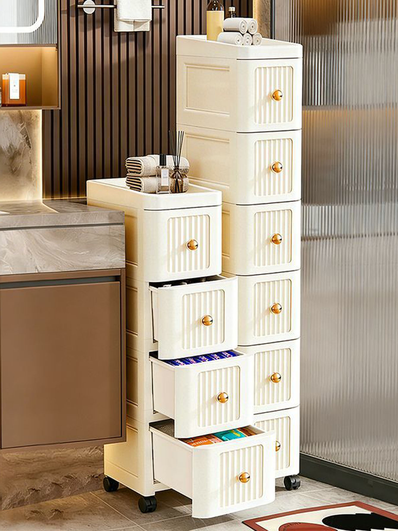 幅15CMの隙間収納キャビネット – キッチン冷蔵庫やテーブ - Storage & Organization のレビューと価格