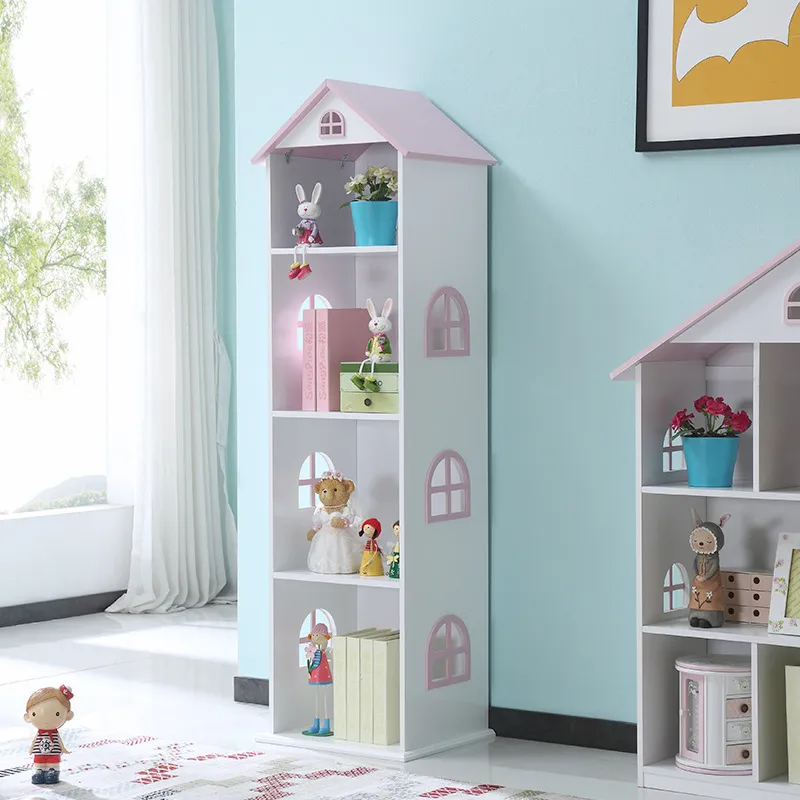 クリエイティブな城型フロアブックシェルフ 子供用絵本収納ラッ - Storage & Organization のレビューと価格