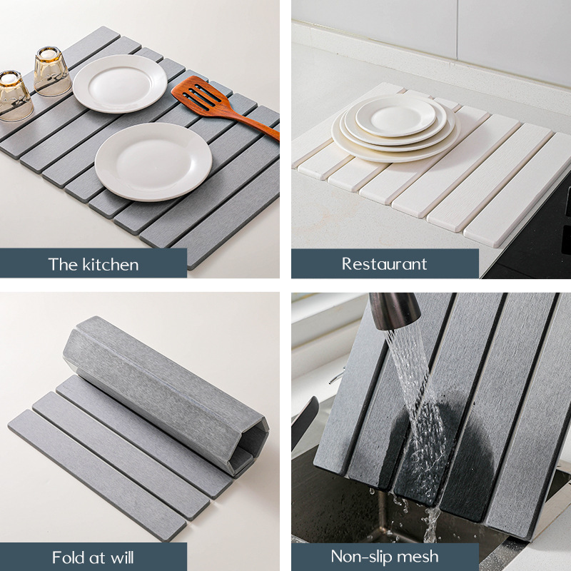 折りたたみ式長方形珪藻土バスマット 超吸水速乾滑り止め浴室足 - Quick Dry Diatomite Bath Mat のレビューと価格