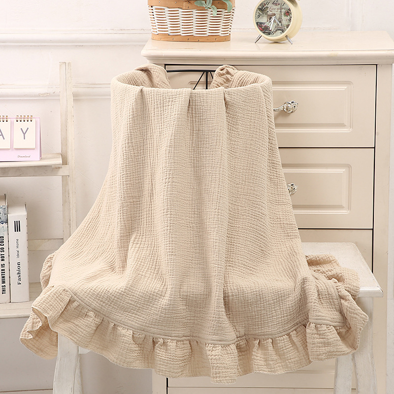 オーガニックコットンベビーブランケット新生児モスリンおくるみ - Muslin Cotton Bedspread のレビューと価格