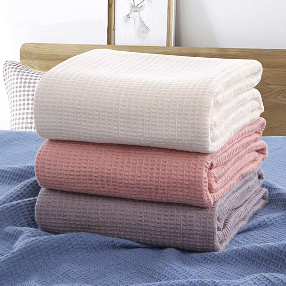 シフォンの夏のベッドカバー,グレー,ピンクのチェック柄,柔ら - Muslin Cotton Bedspread のレビューと価格