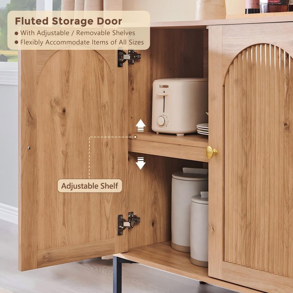 ern Buet キャビネット 収納付き、幅61.75インチ - Storage & Organization のレビューと価格