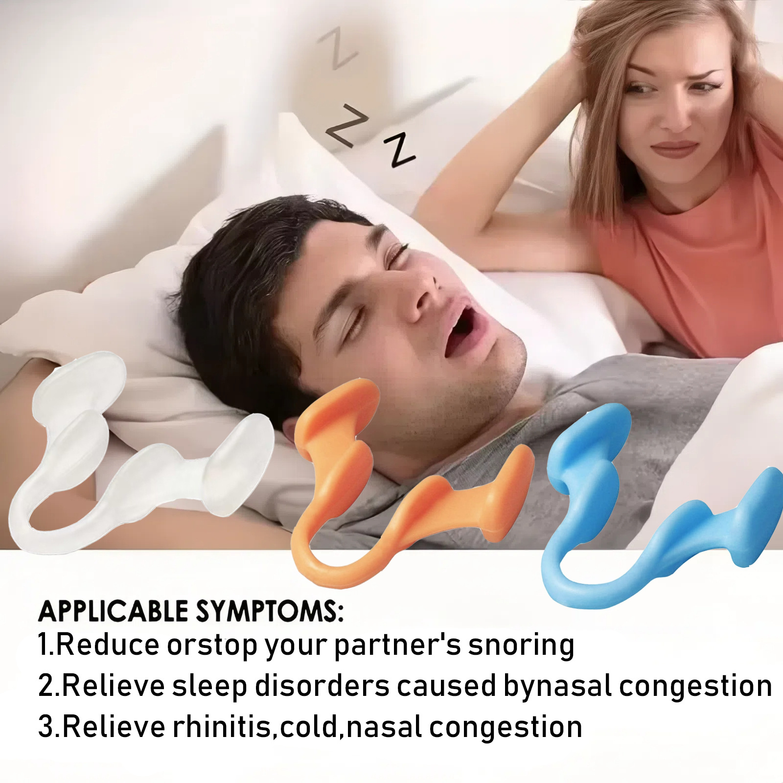 10個入りシリコン製いびき防止鼻拡張器、見えないノーズクリッ - Anti Snore Contour Pillow のレビューと価格