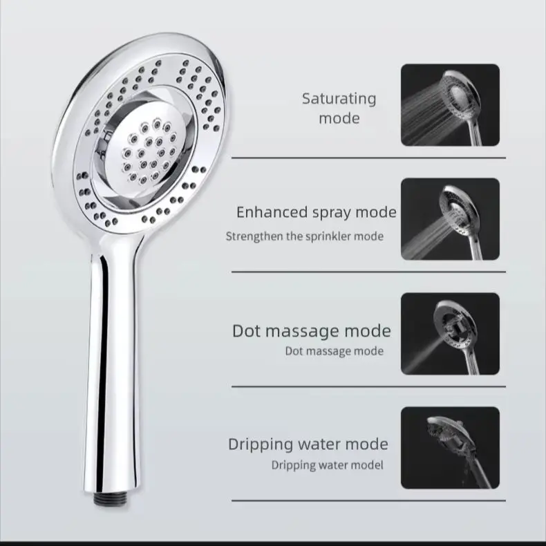 高圧ハンドヘルドシャワーヘッド 防爆・落下防止 節水 レイン - High Pressure Shower Head Handheld のレビューと価格