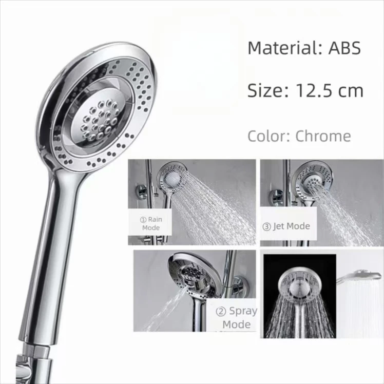 高圧ハンドヘルドシャワーヘッド 防爆・落下防止 節水 レイン - High Pressure Shower Head Handheld のレビューと価格