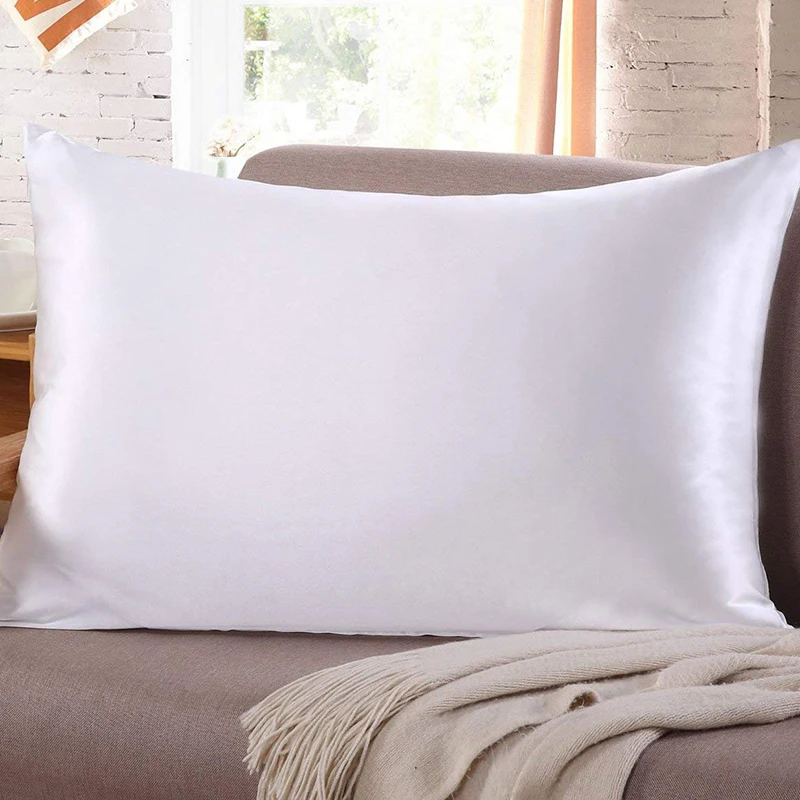 新しいシルクサテン枕カバー、髪と顔の皮膚のしわを防ぐために隠 - Satin Silk Pillowcase Hair Skin のレビューと価格